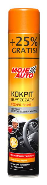 MOJE AUTO σπρέι γυαλίσματος πλαστικών αυτοκινήτου 19-009E, βανίλια, 750ml 19-009E