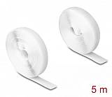 DELOCK ταινία τύπου Velcro 20919, heavy duty, 5mx20mm, λευκή 20919