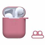 Devia - Naked Silicone Case Suit for AirPods (with loophole) Pink