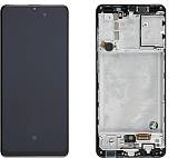 Samsung A315 Galaxy A31 - LCD Touch Black with Frame Original GH82-22905A/22761A/24455A/24406A Service Pack