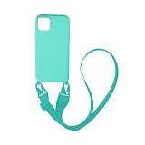 Θήκη Σιλικόνης με Strap CarryHang Sonique Apple iPhone 11 Γαλάζιο