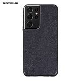 Θήκη Σιλικόνης Sonique Shiny Samsung Galaxy S21 Ultra Μαύρο