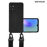 Θήκη Σιλικόνης με Strap CarryHang Sonique Samsung Galaxy A05s 4G Μαύρο