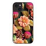 Θήκη Sonique 3D Flower Series για Apple iPhone 15 Plus Σομόν