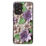 Θήκη Sonique 3D Flower Series για Samsung Galaxy A32 4G Βιολετί