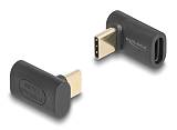 DELOCK αντάπτορας USB-C 60246, αρσενικό σε θηλυκό, 240W, 40Gbps, μαύρος 60246