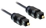 DELOCK καλώδιο ήχου Toslink 82880, gold plated, 2.2mm, 2m, μαύρο 82880