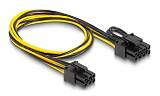 DELOCK καλώδιο PCI Express 6pin σε PCI Express 6+2 pin 83004, 50cm 83004