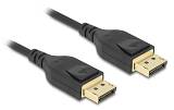 DELOCK καλώδιο DisplayPort 85660, certified, 8K/60Hz, 32.4 Gbps, 2m, μαύρο 85660