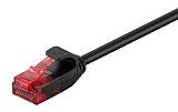 GOOBAY καλώδιο δικτύου 93714, CAT 6 U/UTP, slim, copper, 1m, μαύρο 93714