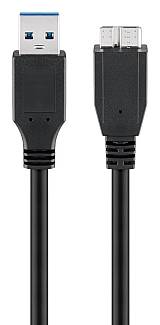 GOOBAY καλώδιο USB 3.0 σε USB 3.0 micro Τype B 95026, 1.8m, μαύρο 95026