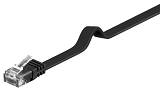 GOOBAY καλώδιο δικτύου 95385, CAT 6 U/UTP, flat, copper, 20m, μαύρο 95385