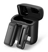 APEXEL ασύρματο μικρόφωνο APL-MIC007 με θήκη φόρτισης, USB-C, 2.4GHz, μαύρο APL-MIC007