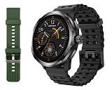 ULEFONE smartwatch Armor Watch Pro, 2x λουράκια, heart rate, 1.50" AMOLED, GPS, 5 ΑΤΜ/IP68/IP69K/MIL-STD-810H, μαύρο ARMORWATCHPRO-BK