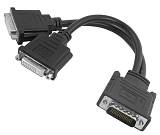 POWERTECH αντάπτορας DMS-59 σε 2x DVI CAB-DMS59DVI, 0.25m, μαύρος CAB-DMS59DVI