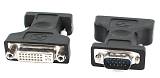 POWERTECH αντάπτορας VGA σε DVI 24+5 CAB-G016, συμβατό με 24+1, μαύρος CAB-G016