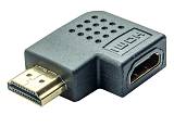 POWERTECH αντάπτορας HDMI CAB-H037, γωνιακός, 90° right, μαύρος CAB-H037