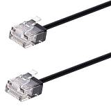 POWERTECH καλώδιο δικτύου CAB-N433, Cat 6A U/UTP, ultra slim, copper, 500MHz, 3m, μαύρο CAB-N433