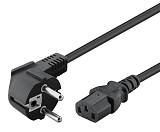POWERTECH καλώδιο τροφοδοσίας CAB-P028, 3x 0.50mm, 1.5m, μαύρο, 10τμχ CAB-P028