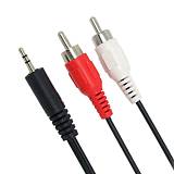 POWERTECH καλώδιο 3.5mm σε 2x RCA CAB-R008, 3m, μαύρο CAB-R008