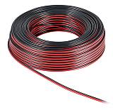 POWERTECH καλώδιο ήχου 2x 0.75mm² CAB-SP004, CCA, 10m, μαύρο & κόκκινο CAB-SP004