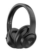 DOQAUS headphones DESIGN 2, ασύρματα & ενσύρματα, Φ40mm, 600mAh, μαύρα DESIGN2-BK