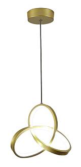 POWERTECH LED φωτιστικό οροφής HLL-0146, 25W, 4000K, Φ40cm, 1m, χρυσό HLL-0146