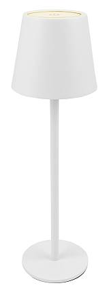 POWERTECH LED επιτραπέζιο φωτιστικό HLL-0194, ρυθμιζόμενο, επαναφορτιζόμενο, λευκό HLL-0194