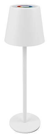 POWERTECH LED επιτραπέζιο φωτιστικό HLL-0196, RGB, ρυθμιζόμενο, επαναφορτιζόμενο, λευκό HLL-0196