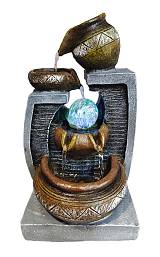 HOME USE διακοσμητικό συντριβάνι HUH-0170, φωτιζόμενο, 18x20x35cm HUH-0170