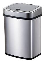 HOME USE κάδος απορριμμάτων HUH-0256 με φωτοκύτταρο, ανοξείδωτο ατσάλι, 15lt, ασημί HUH-0256