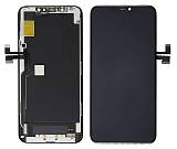 TW INCELL LCD για iPhone 11 Pro Max, camera-sensor ring, earmesh, μαύρη ILCD-022