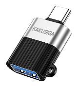 KAKUSIGA αντάπτορας USB-C σε USB KSC-1420, 5Gbps, 18W, γκρι KSC-1420