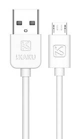 KAKUSIGA καλώδιο micro USB σε USB KSC-332, 2.4A, 480Mbps, 2m, λευκό KSC-332-M-WH