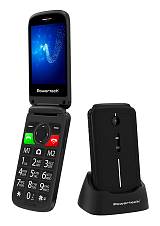 POWERTECH κινητό τηλέφωνο Sentry 2.8, 2.8", dual SIM, πλήκτρο SOS, μαύρο PTM-40