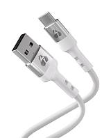 POWERTECH καλώδιο USB-C σε USB PTR-0162, σιλικόνης, 60W, 480Mbps, 1m, λευκό PTR-0162