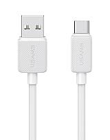 USAMS καλώδιο USB-C σε USB US-SJ688, 3A, 480Mbps, 1m, λευκό SJ688USB02