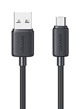 USAMS καλώδιο micro USB σε USB US-SJ690, 2A, 480Mbps, 1m, μαύρο SJ690USB01
