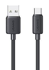 USAMS καλώδιο USB-C σε USB US-SJ693, 3A, 480Mbps, 2m, μαύρο SJ693USB01