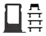 Πλαϊνά πλήκτρα και Βάση Sim για iPhone 7, Black SPIP7-019