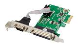 POWERTECH κάρτα επέκτασης PCIe σε serial & parallel ST39, WCH CH382L ST39