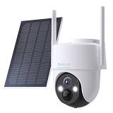 BOTSLAB smart ηλιακή κάμερα W313, 3MP/2K, WiFi, PTZ, SD, 5200mAh, IP65 W313