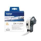 Brother DK-11204 Label Roll – Black on White, 17mm x 54mm (DK11204) (BRODK11204)