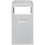 Kingston DataTraveler Micro Gen2 64GB USB 3.2 Stick Silver (DTMC3G2/64GB) (KINDTMC3G2-64GB)
