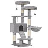 Feandrea Cat Tower, Height 142 cm, for up 2-3 Cats (PCT160W01) (FEAPCT160W01)