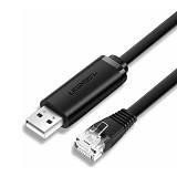 Ugreen Console Cable for Network Devices CM204 USB - RJ45 1.5m black (50773) (UGR50773)