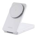 Ugreen W528 2 σε 1 επαγωγικός φορτιστής για iPhone AirPods 20W λευκό (45055) (UGR45055)