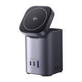 Ugreen Επιτραπέζιος γρήγορος φορτιστής 2in1 X555 USB + 2x USB-C 65W GaN (55321) (UGR55321)
