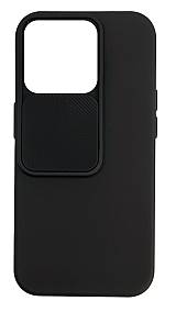 POWERTECH Θήκη Camshield Soft MOB-1884 για iPhone 15 Pro, μαύρη MOB-1884