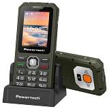 POWERTECH κινητό τηλέφωνο Sentry Armor, dual SIM, πλήκτρο SOS, 4G, IP67, χακί PTM-43